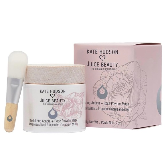 Juice Beauty Other - Juice Beauty Kate Hudson Revitalizing Acacia Rose Powder Mask 1.7oz with Brush